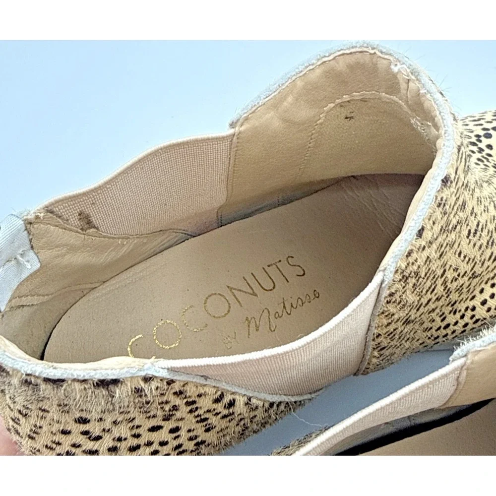 Coconuts by Matisse Spencer Hi-Top Slip-On Shoe Size 7.5M cheetah women